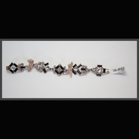 J. Crew Rhinestone Ribbon Bracelet NWT - Picture 7 of 7